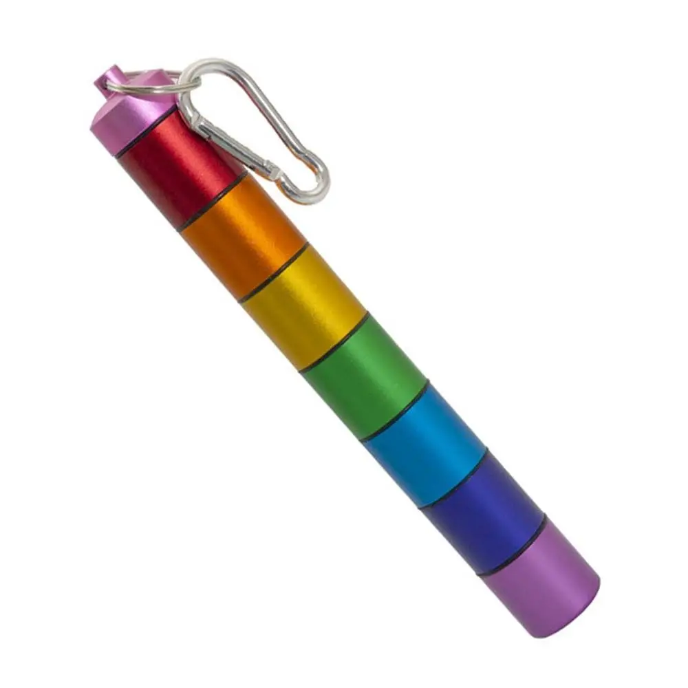 7 Days Keychain Strong Tightness Storage Container Vitamins Pill Box Weekly Pill Case Pill Dispenser Medicine Pill Box