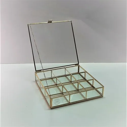 Noya Box & Terrarium 9 Compartments Jewelry Box 22x22 cm