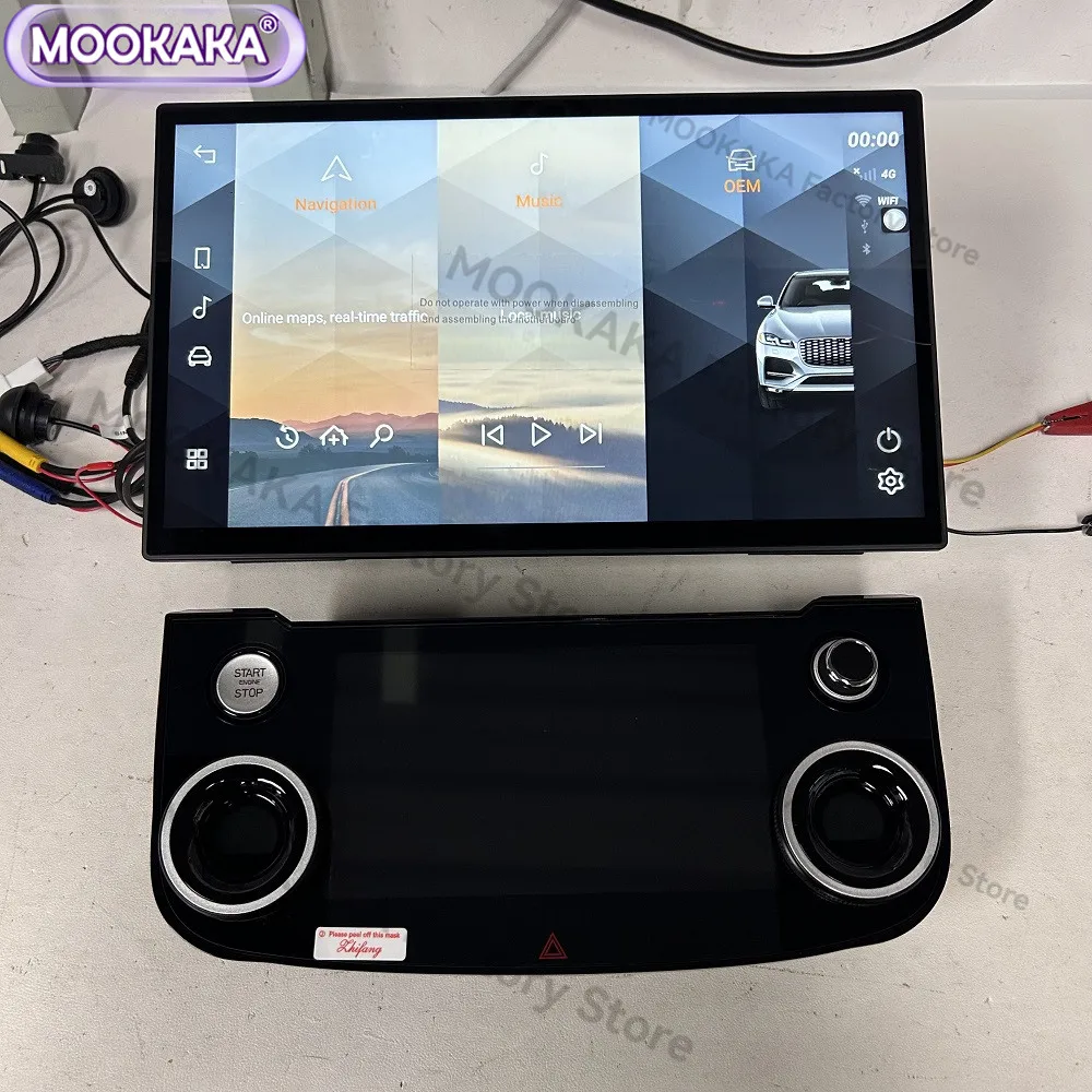For Jaguar XE XEL XF XFL F-PACE X260 2015~2020 Air conditioner + Android Radio Multimedia Navigation Stereo Receiver Head Unit
