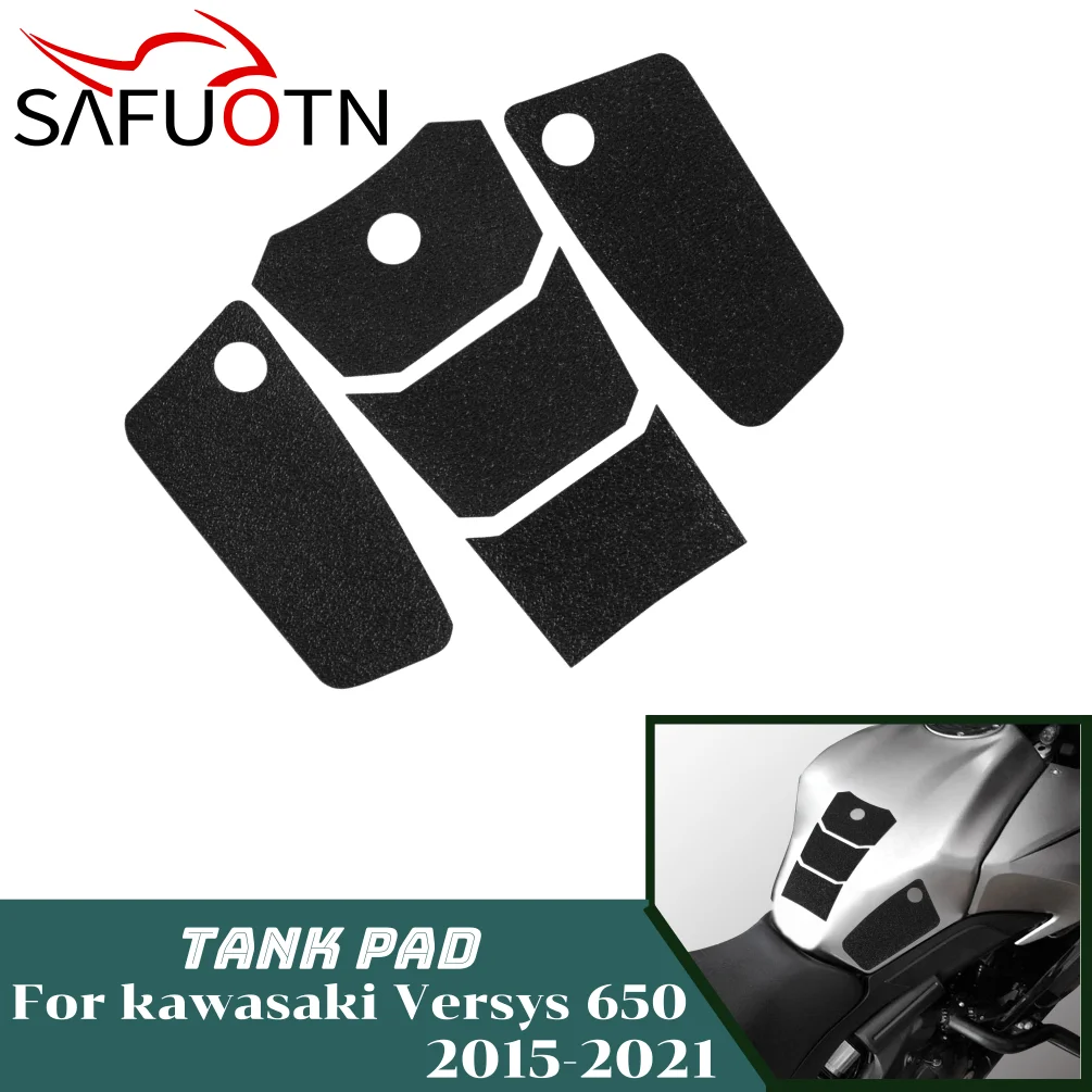 

Motorcycle Protector Anti Slip Tank Pad Sticker Gas For Kawasaki Versys 650 2015-2021 Versys650 Knee Grip Traction Accessories