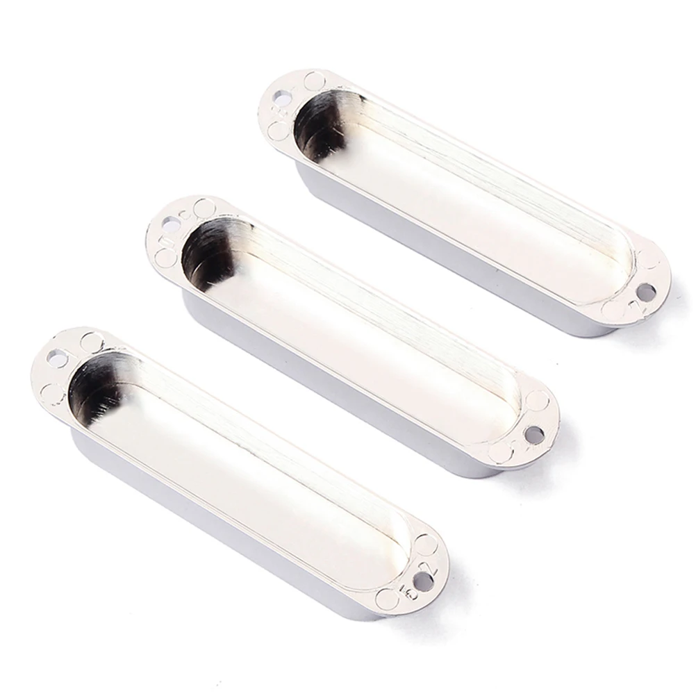 

3pcs Gb262 Sealed Pickup Covers Single Coil Electric Guitar Replacement Parts Accessories Silver Durable High-Grade Plastic Easy
