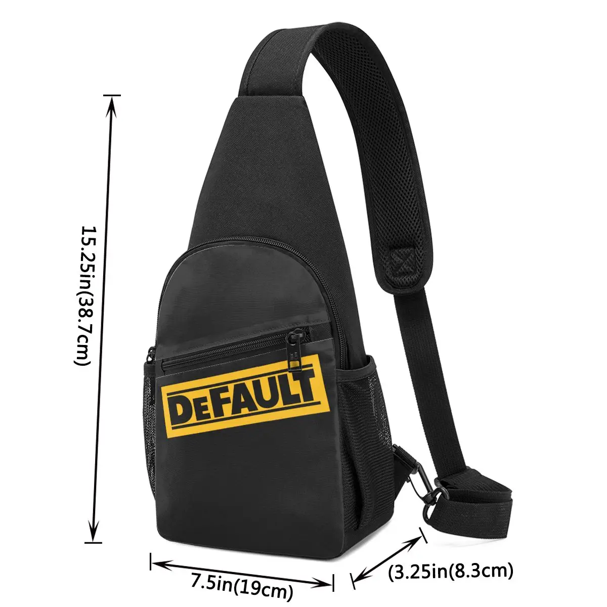 DeWALT DeFAULT Chest Bag Men Sling Crossbody Backpack Chest Bag Travel Hiking Daypack Shoulder Bag