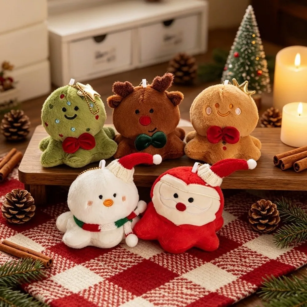 New Christmas Pillow Soft Touch Hanging Loop Hanging Ornament Festive Style Shape Doll Home Decor