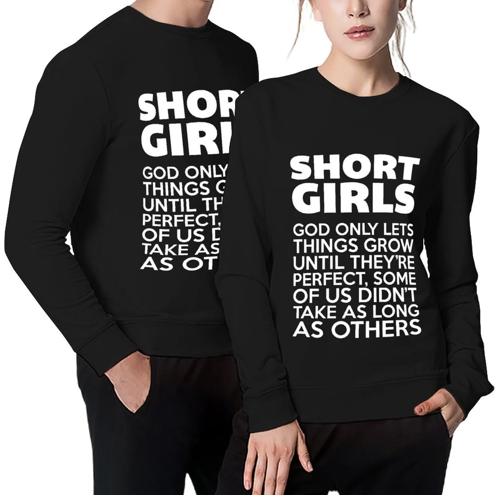 

Short Girls Funny Quote Pullover men clothing mens clothing tracksuit korean clothes sweatshirts for men