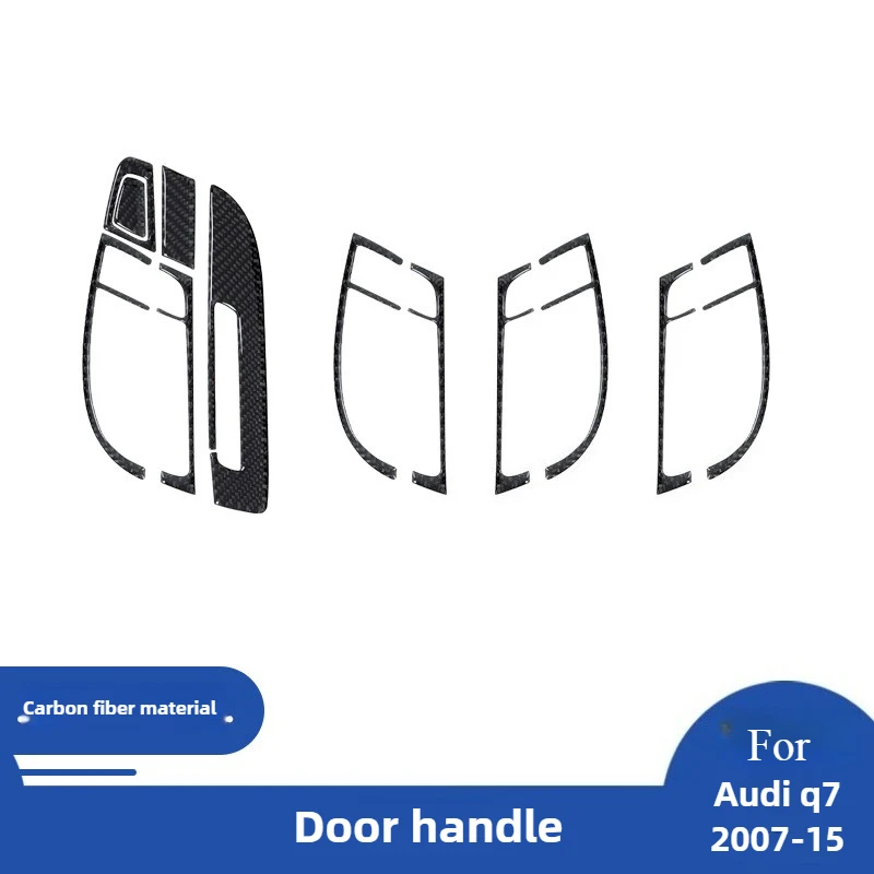 

For 07-15 Audi Q7 Carbon Fiber Door Inner Handle Frame Decorative Sticker Interior Modification Accessories