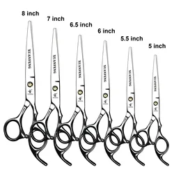 고품질 이발사 가위, 스틸 커팅 가위, 수염 가위, 9cr18, 4.5 인치-9 인치