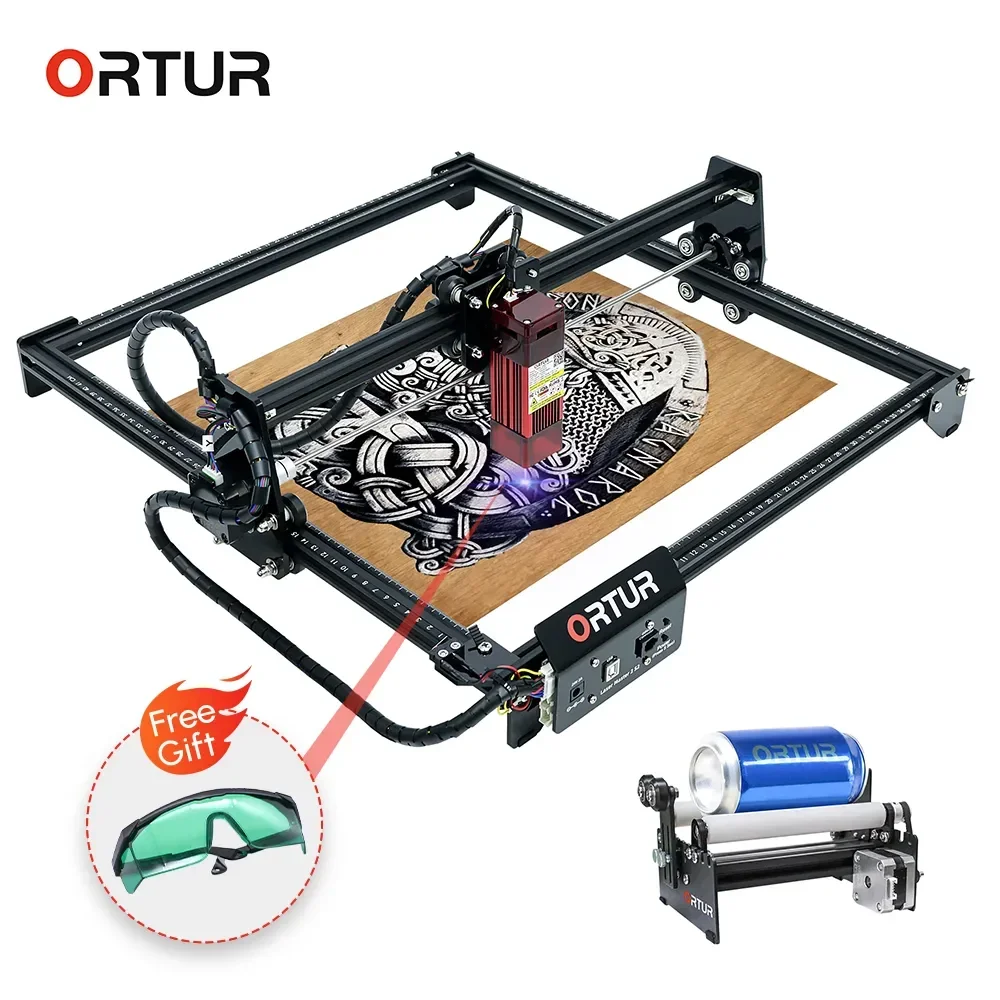 

Laser Engraver OLM2 S2 Y-axis Rotary Roller Desktop Engraving Cutting Cutter Machine Metal Woodworking 390x410mm