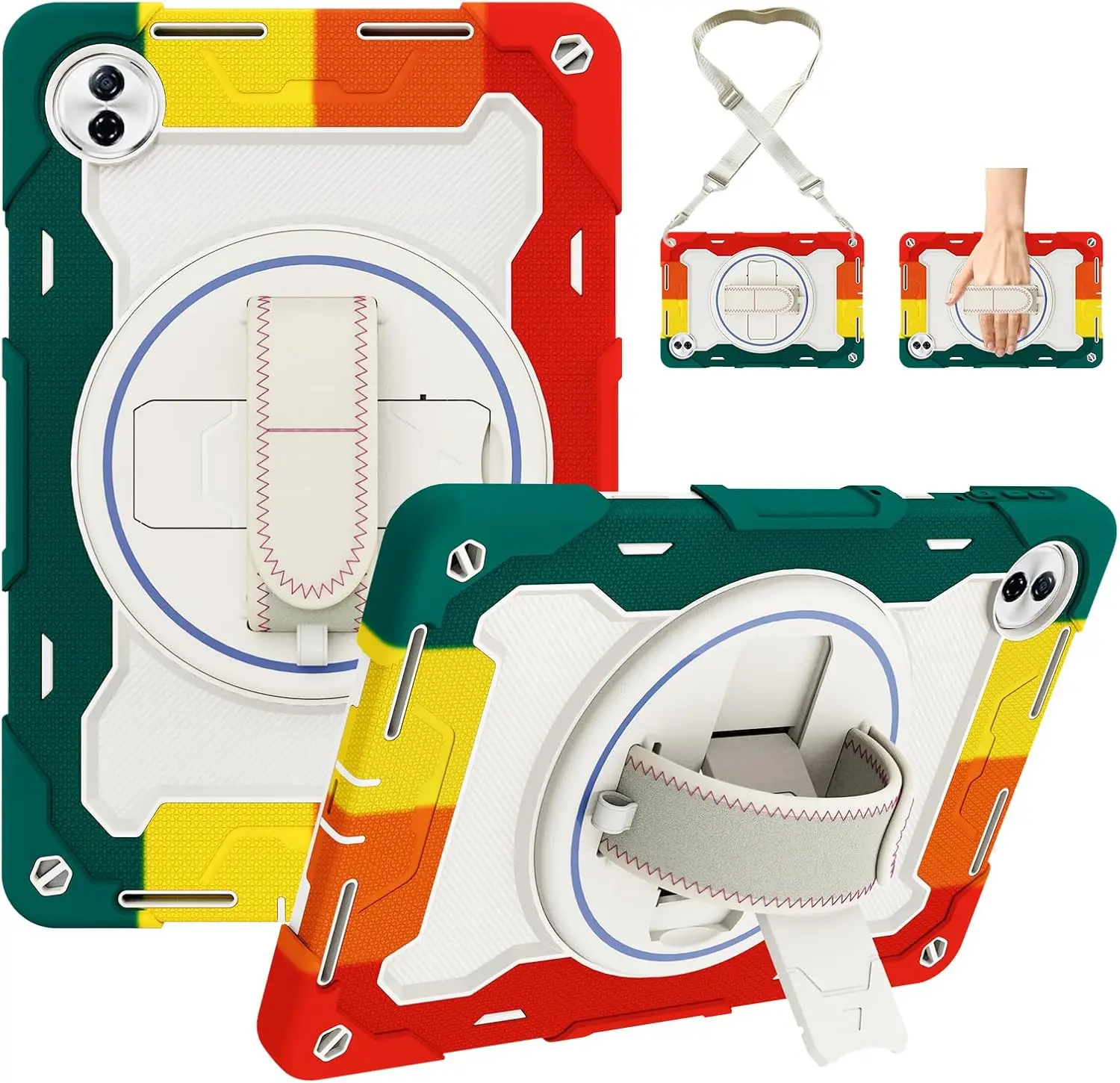 Shockproof Heavy Duty Kids Safe Hard Case Honor Pad 20 12.1 2026 HEY4-W09 HEY4-W19 12.1 inch with Shoulder Strap