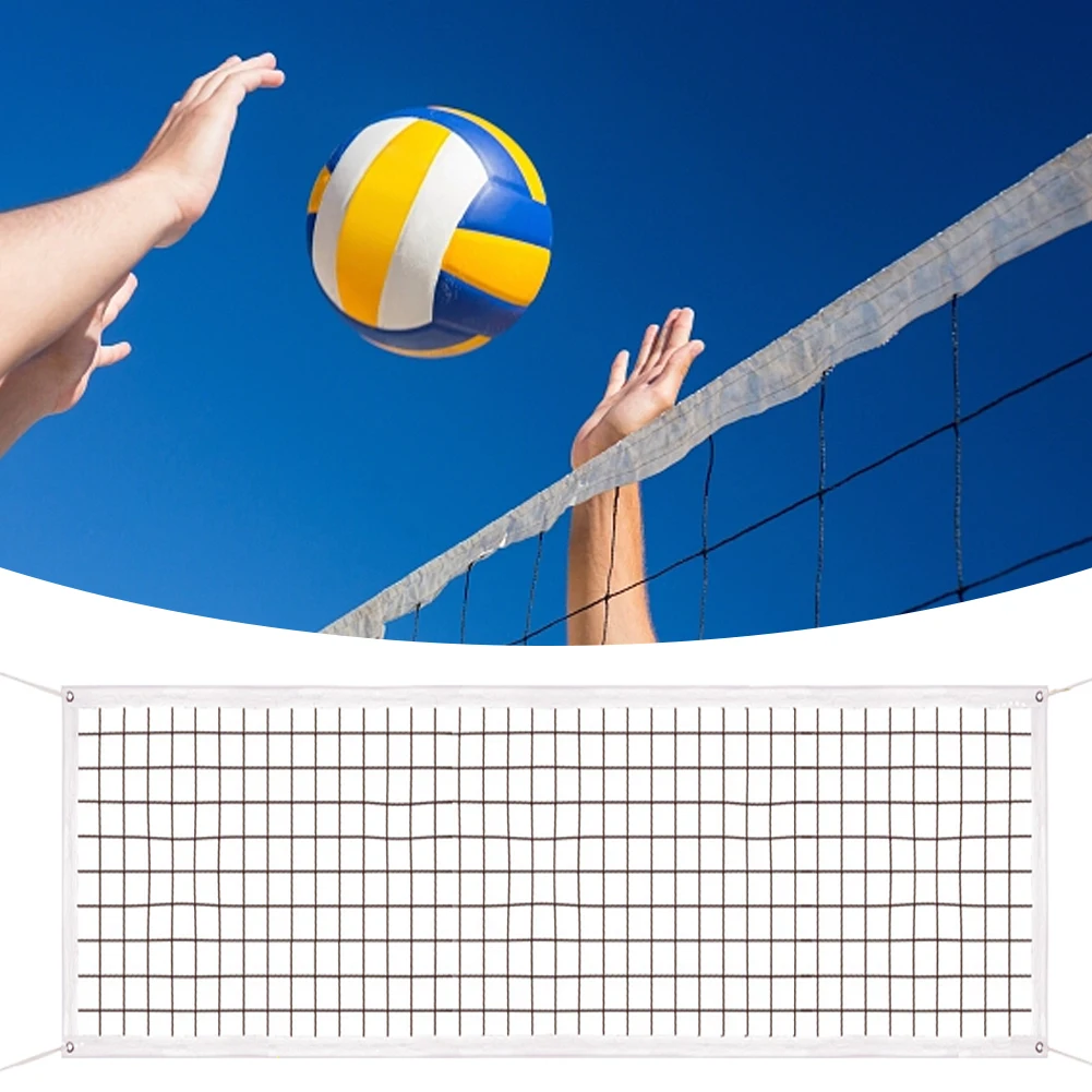 Volleyball Net Tear-Resistant Frame Portable Volleyball Net Sports Outdoor Volleyball Net for Backyard Pool Schoolyard Beach