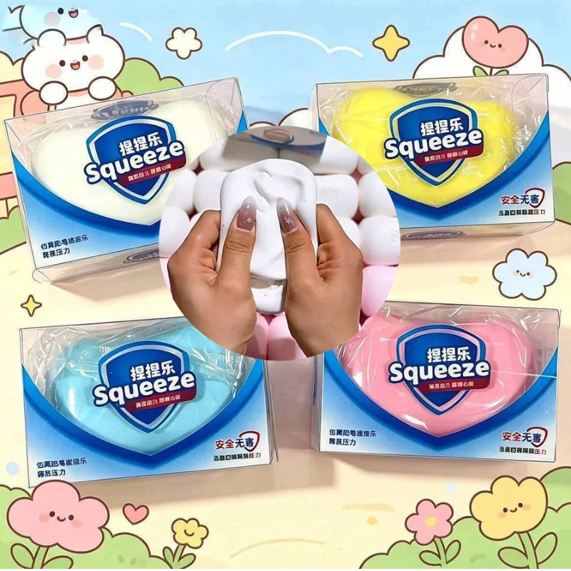 New High-value Soap Soothing Soft Texture Slow Rebound Simulated Mud Sensation Parody Toy Asmr For Stress Relief Anti Anxiety