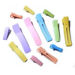 50pcs Random Colors Mix Crocodile Hairpin Hair Clips Hairpins DIY Jewelry Making Accessories Findings