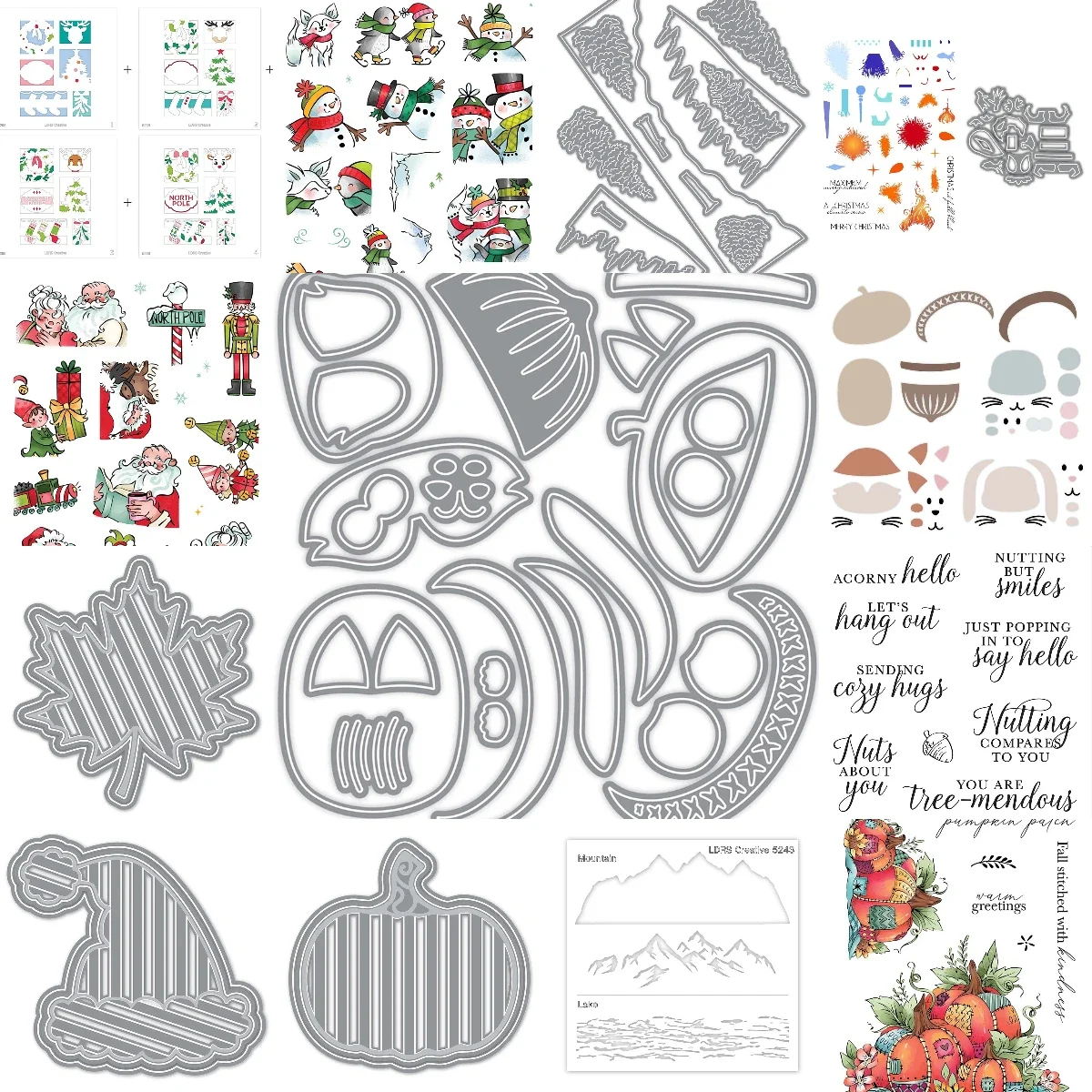 Mountain & Lake 2026 New Metal Cutting Dies For DIY Scrapbooking Crafts Maker Photo Album Template Handmade Decoration