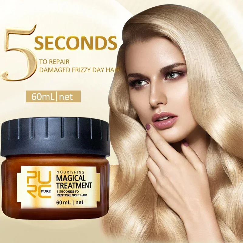 PURC 5 Seconds Magical Treatment Hair Mask Repairs Damage Frizz Hair Keratin Hair & Scalp Treatment Hair Care