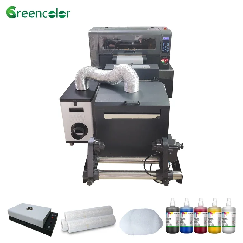 Greencolor 30cm DTF Printing Machine DTF Printer for PET Film Dual XP600/1600  Printhead DTF Printer