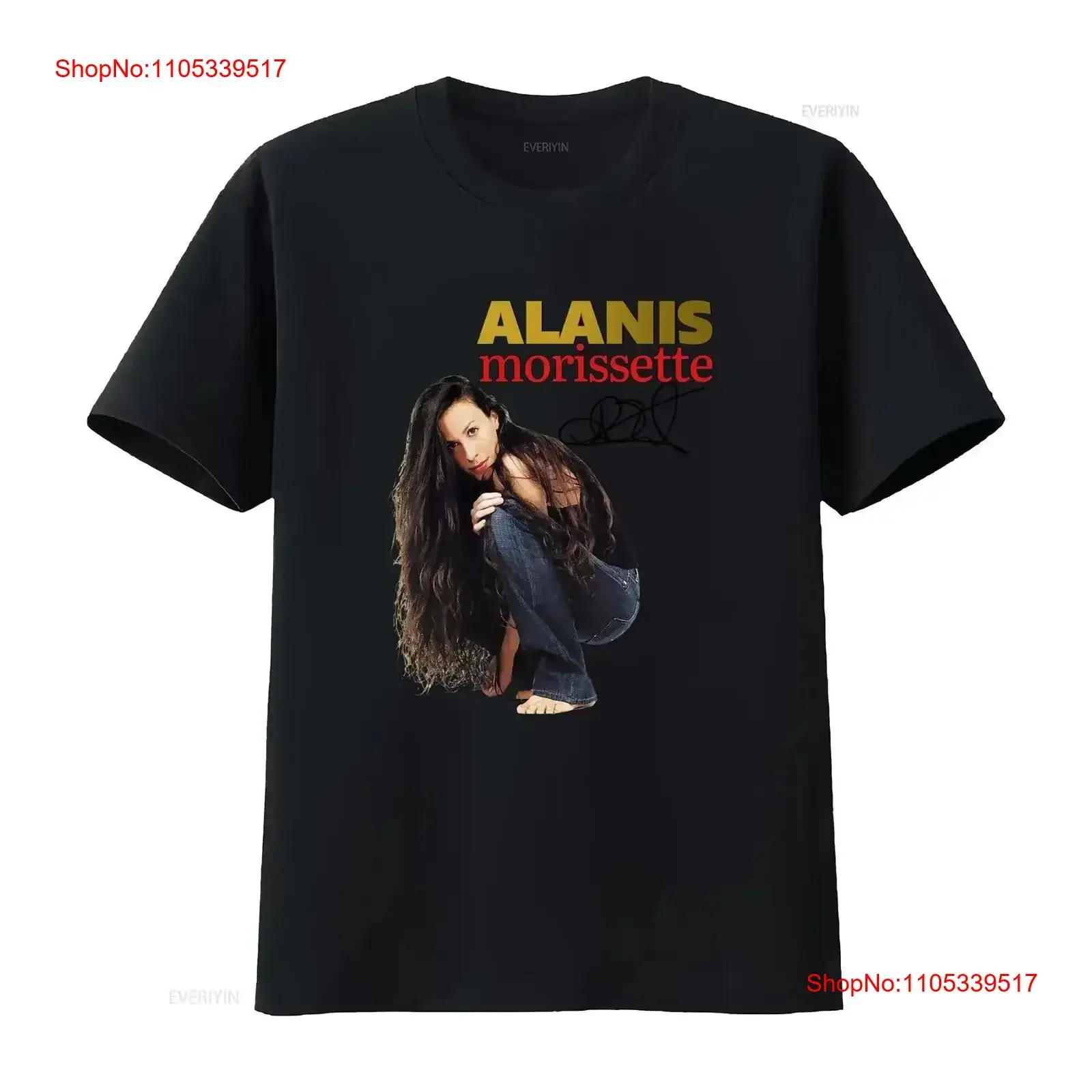 Alanis Morissette Singer For Fan White S 2345XL T shirt BC3640 vintage Washed graphic designer clothes Stretched  vintage Soft