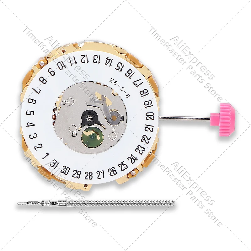 Запасные части для кварцевого механизма Miyota 9U13, дата в положении 3, 6, прочные аксессуары для ремонта часов с тремя стрелками