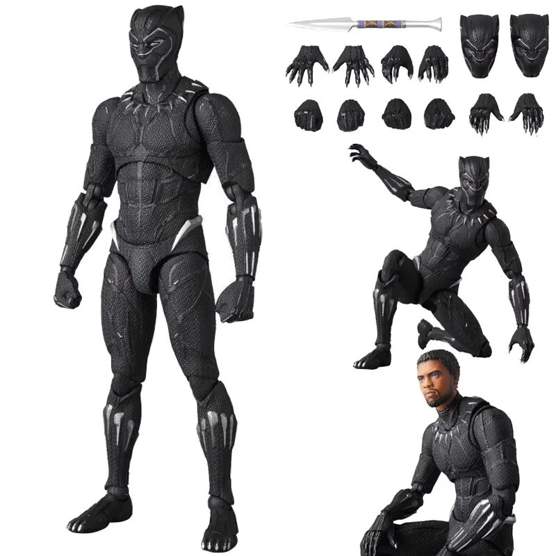 

Оригинальный набор моделей MEDICOM TOY MAFEX 091 BLACK PANTHER, фигурка аниме-персонажа, игрушки-модели, подарки для мальчиков