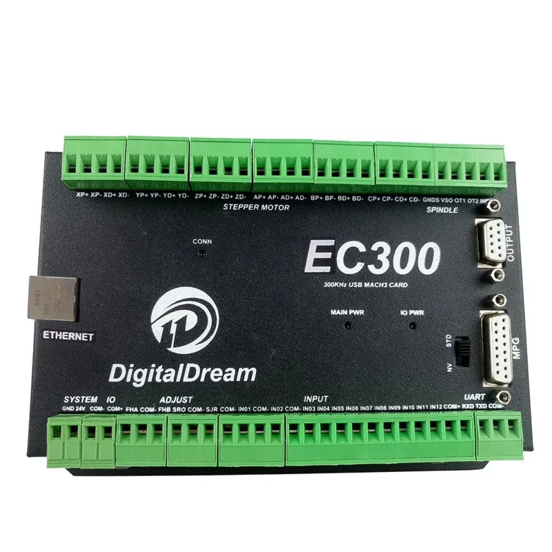 NVEM Upgrade EC300 Milling Machine Ethernet Mach3 CNC Controller 3/4/5/6 Axis Motion Control Board