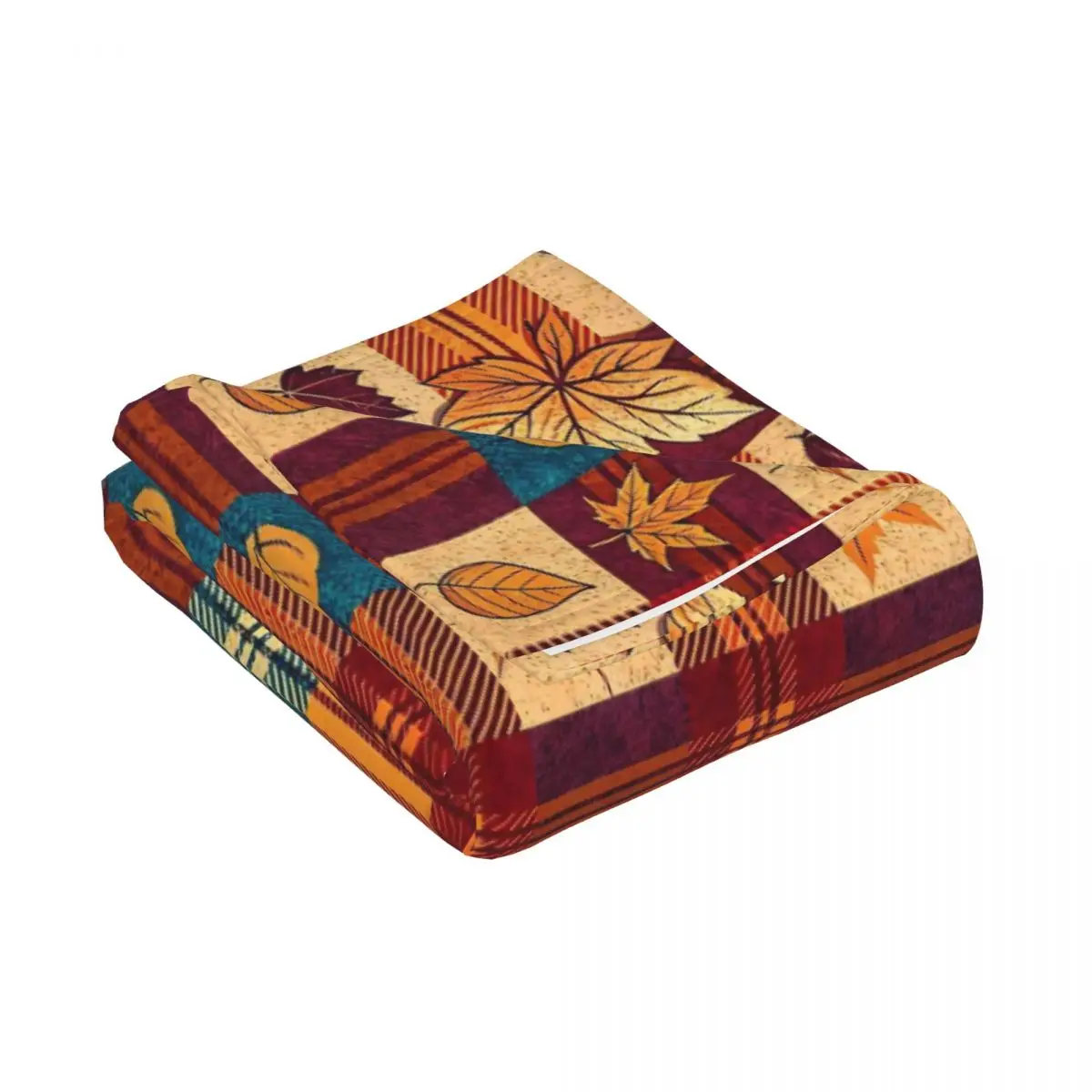 Maple Fallen Leaves Tapestry Colorful Polyester Wall Hanging Plaid Room Decoration Curtain Retro Wall Blanket