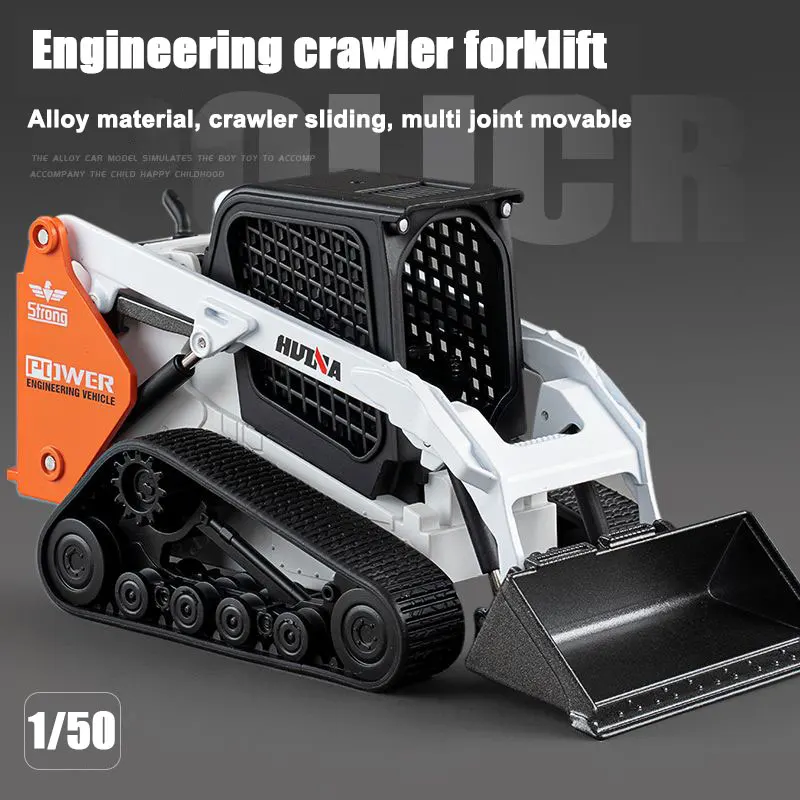 

1:50 Alloy Engineering Model Children's Alloy Loader Toy Forklift Forklift Excavator Construction Truck Set Boy Car Model Toys