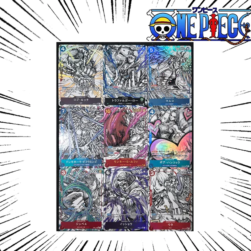 

One Piece Diy Nami Nico Robin Boa Hancock Self Control Collect Signature Trading Flash Card Anime Cartoon Gift 63*88mm