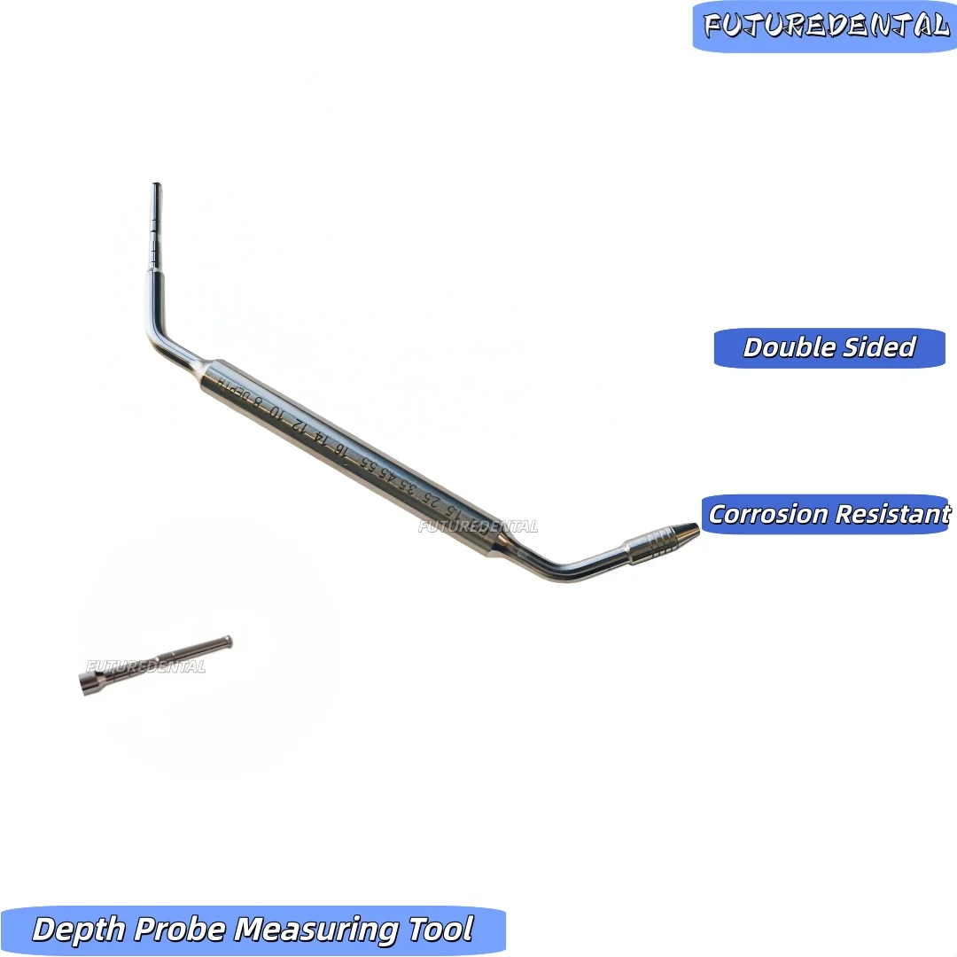 Dental Depth Probe Measuring Tool Gauge Implant Gingiva Height Measure For Implant And Abutment Measurement