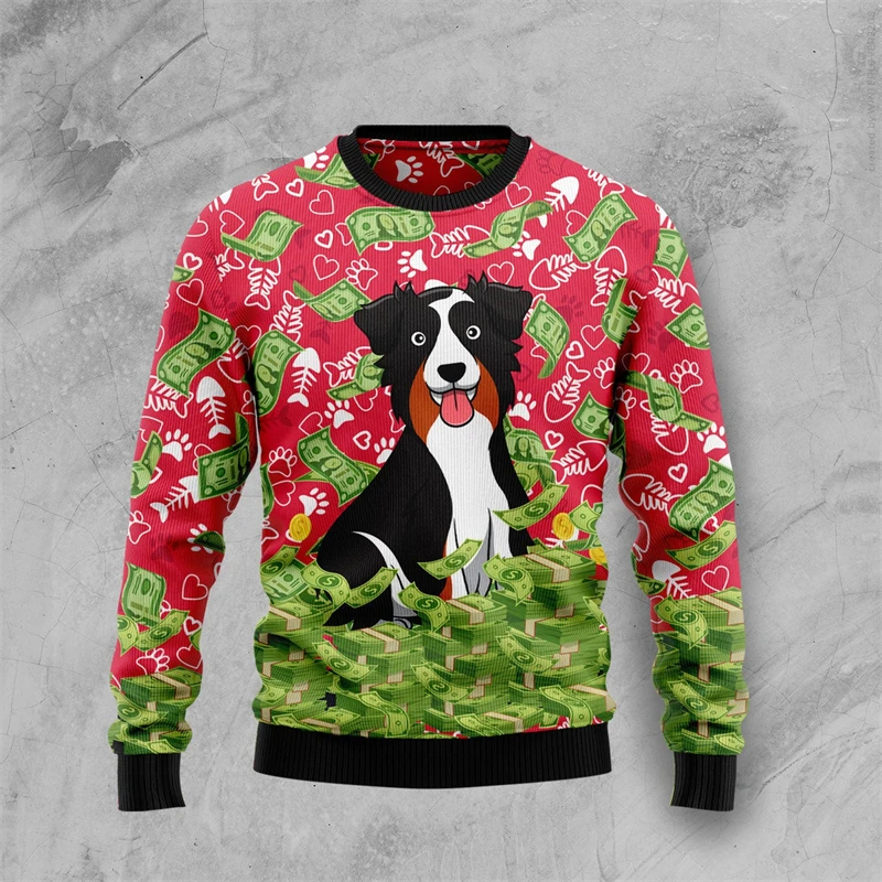 Fashion Animals Ugly Christmas Sweater For Women Clothes Holiday Family Party Men Sweatshirts Casual Funny Pullovers Tracksuit