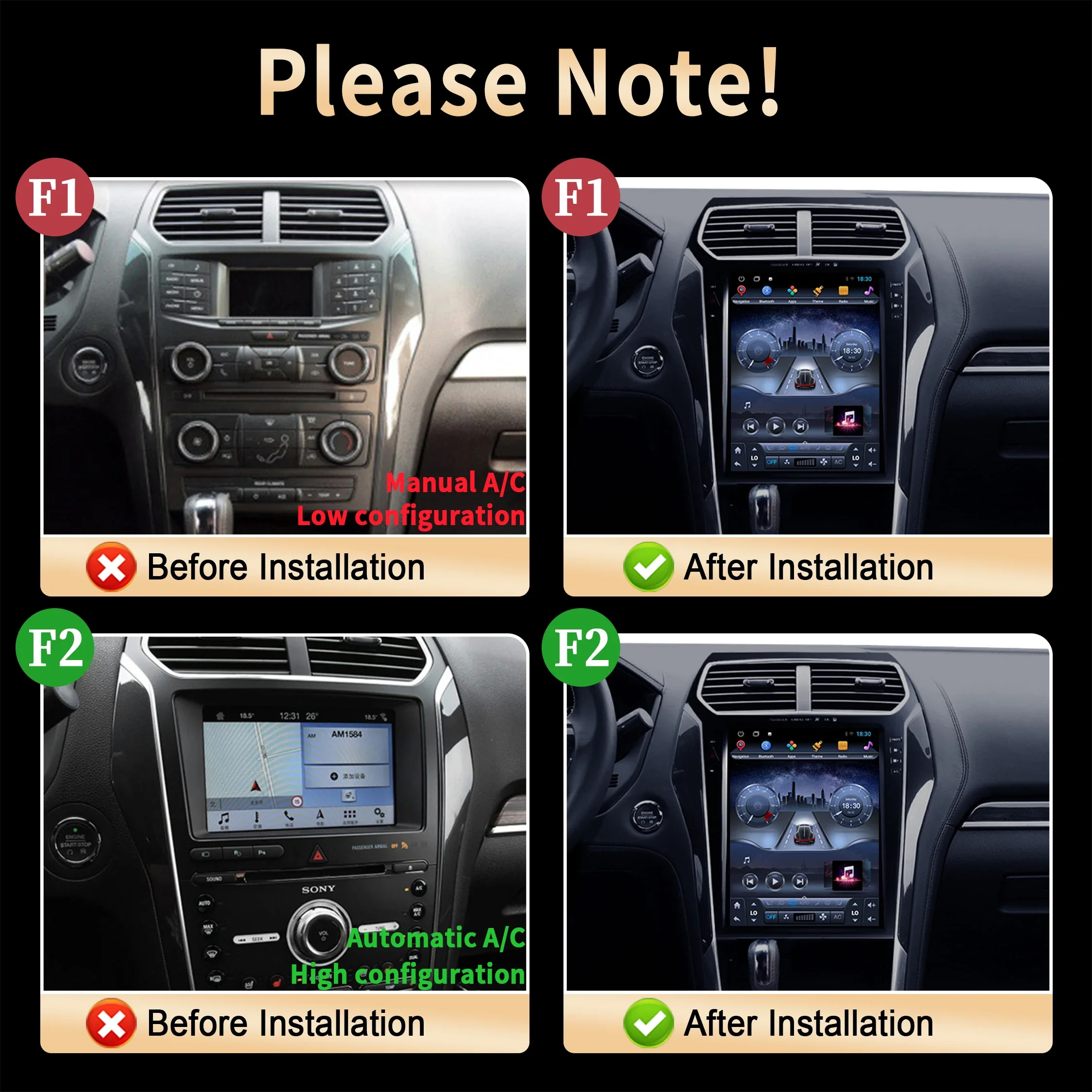 9.7 inch Android For Ford Explorer 5 2011 2012 2013-2019 Car Radio Multimedia Stereo Navigation GPS BT Head Unit QLED Screen