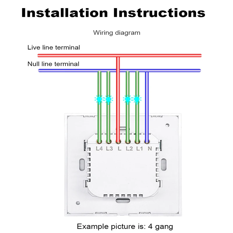 Zigbee-Interruptor táctil Inteligente para pared, Control remoto inalámbrico para Google Home, UE/Reino Unido, Tuya, Smartlife