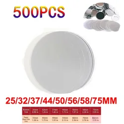 500PCS Badge Transparent Film Circle Mylars Clear Protective Film for Round Badge Button Maker 25/32/37/44/5056/58/75MM PET Film