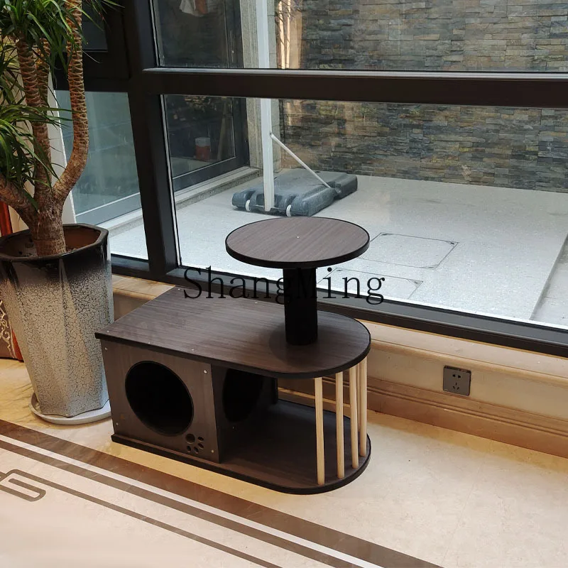 

ZYY wooden cat climbing frame hair catch cat toy integrated waterproof does not occupy the cattery