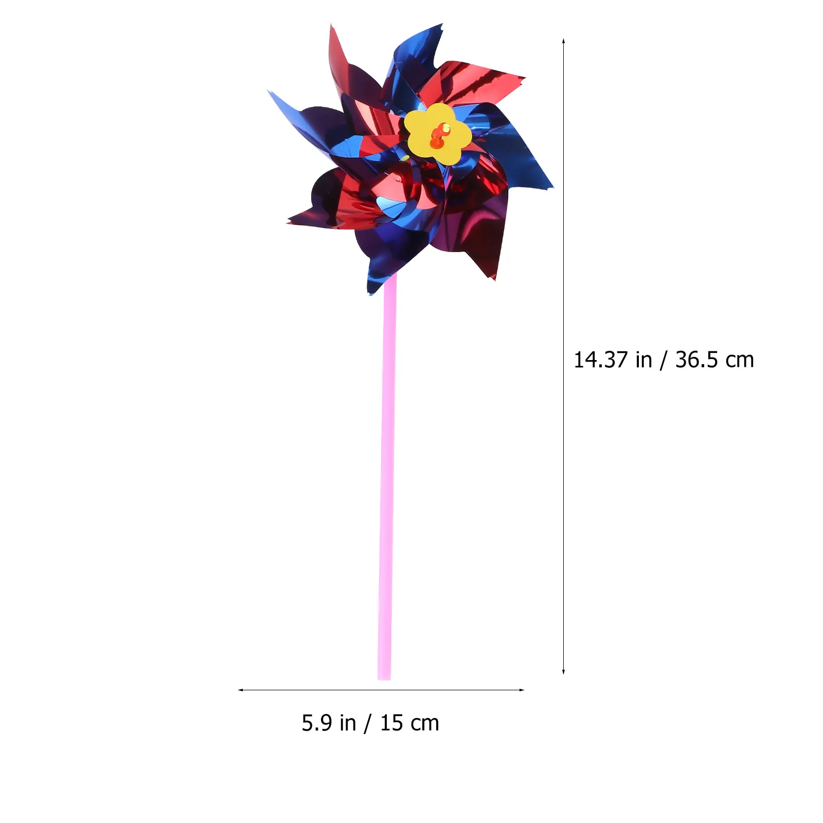 20Pcs Realistic Looking Plastic Rainbow Pinwheel DIY Windmill Kit Party Room Store Window Decor Handheld Wind