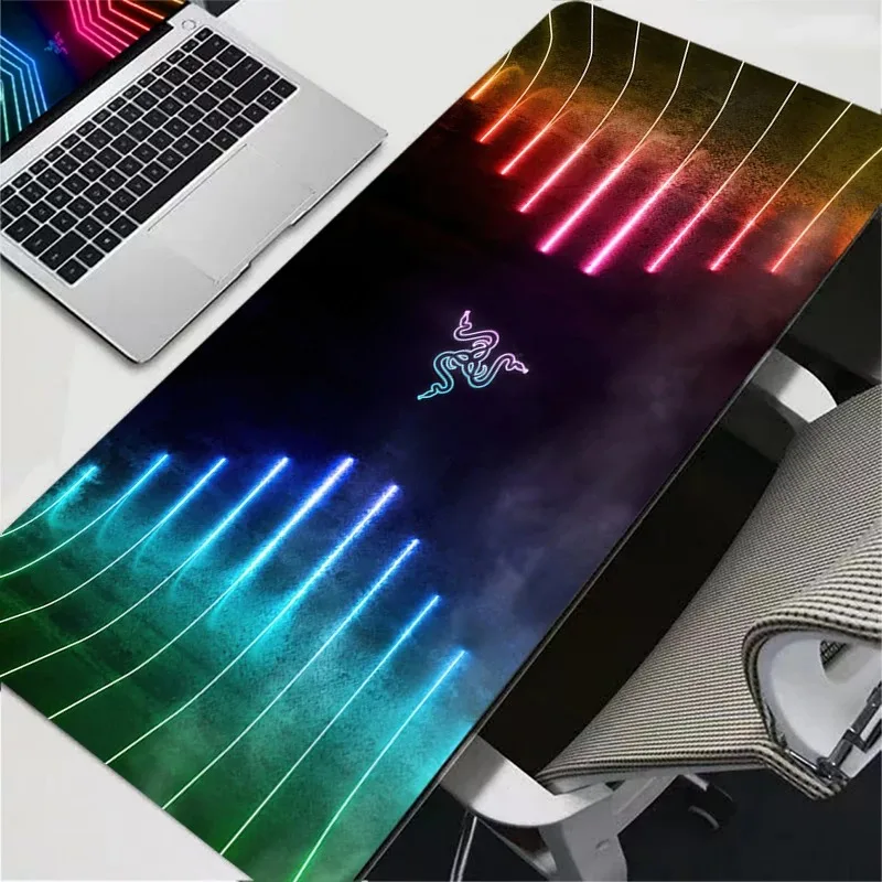 Mouse Pad Razer Fashion Luxury Professional E-sports Gamers Speed Pc Gaming Rubber Keyboard Notbook Desk Mat Soft New Mousepad view 2