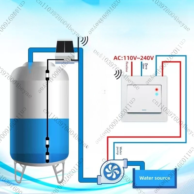 

Беспроводной полностью автоматический контроллер воды, переключатель уровня жидкости, интеллектуальный пульт дистанционного управления водяным насосом в бытовом резервуаре для воды