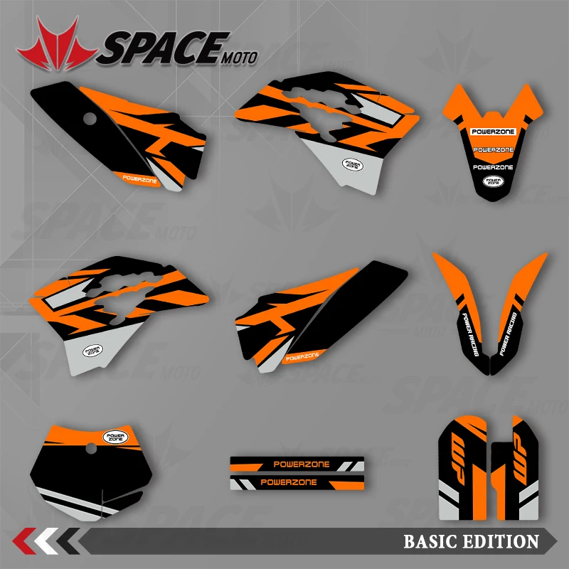 

SPACE MOTO графический фон наклейки наклейки мотоцикл для KTM 09-15SX50