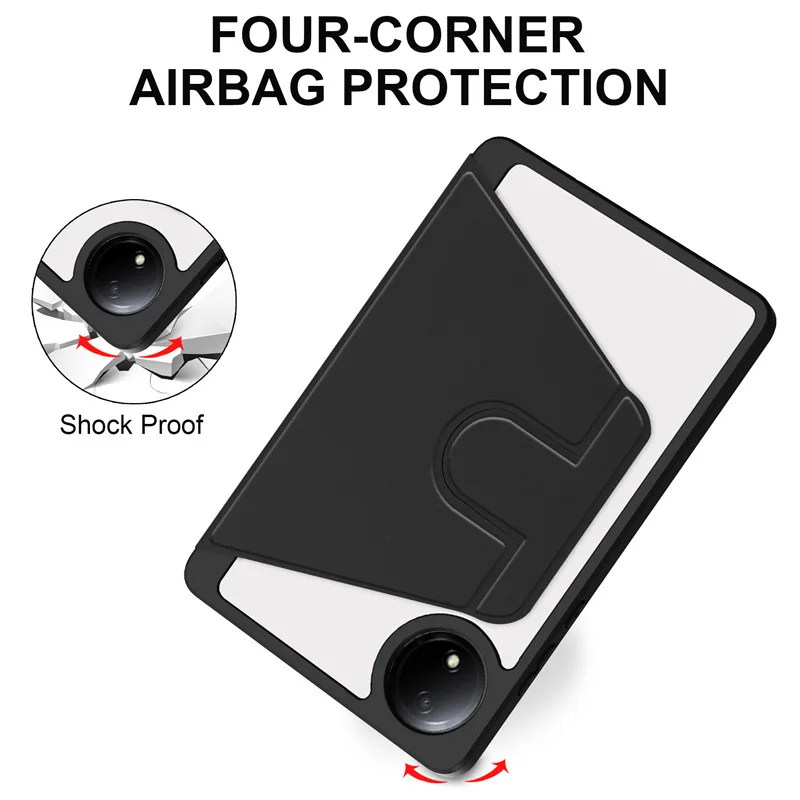 For Redmi Pad SE 8.7 2024 Case 360 Rotating Acrylic back cover Shell Xiaomi Redmi Pad SE PadSE 8 7 Inch 4G Tablet Cover Funda 2