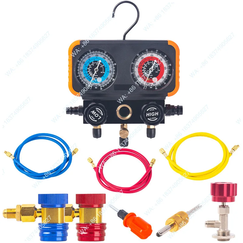 Air conditioner fluoride R22 R134 R410 R32 double meter valve, air conditioner liquid meter, refrigerant meter group