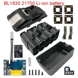 BL1830 10X21700 Li-ion obudowa baterii PCB ładowania obwód ochronny pokładzie powłoki Box BL1845 dla MAKITA 18V 3.0Ah 6.0Ah obudowy