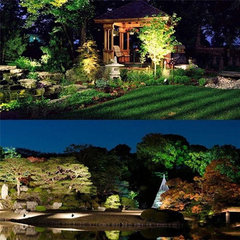 

AB15-4PCS Waterproof IP65 Garden Lawn Lamps LED Lawn Light Spike Bulb Outdoor Lighting For Garden