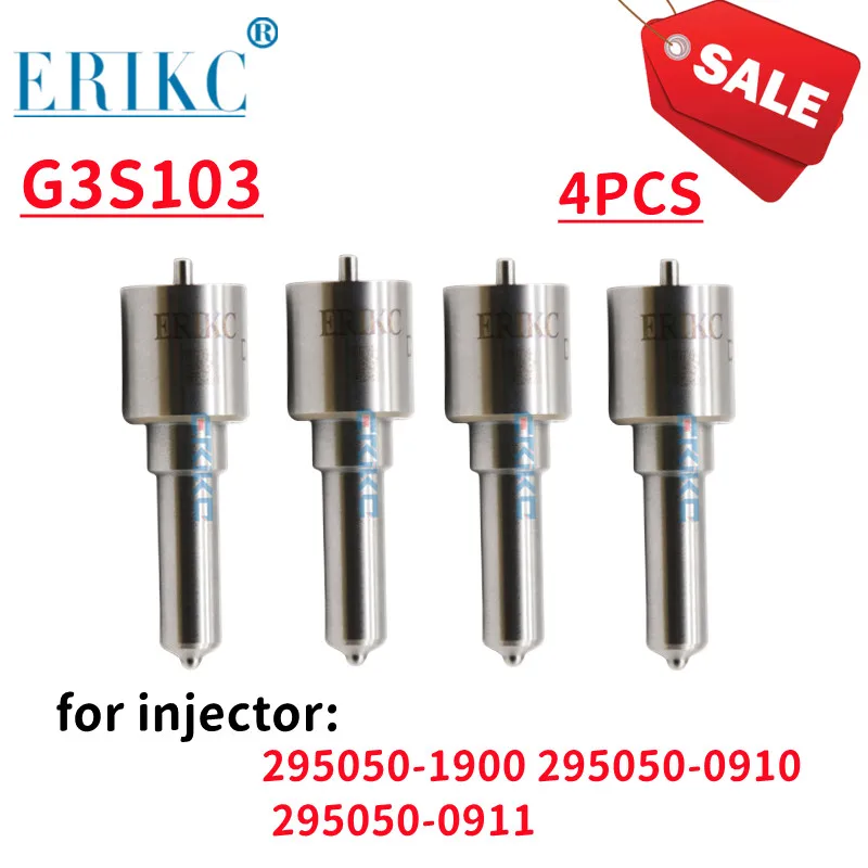 

4 PCS G3S103 Auto Engine Injector Nozzle G3S103 for Injector 295050-1900 295050-0910 295050-0911 CAIJUN-AUTO