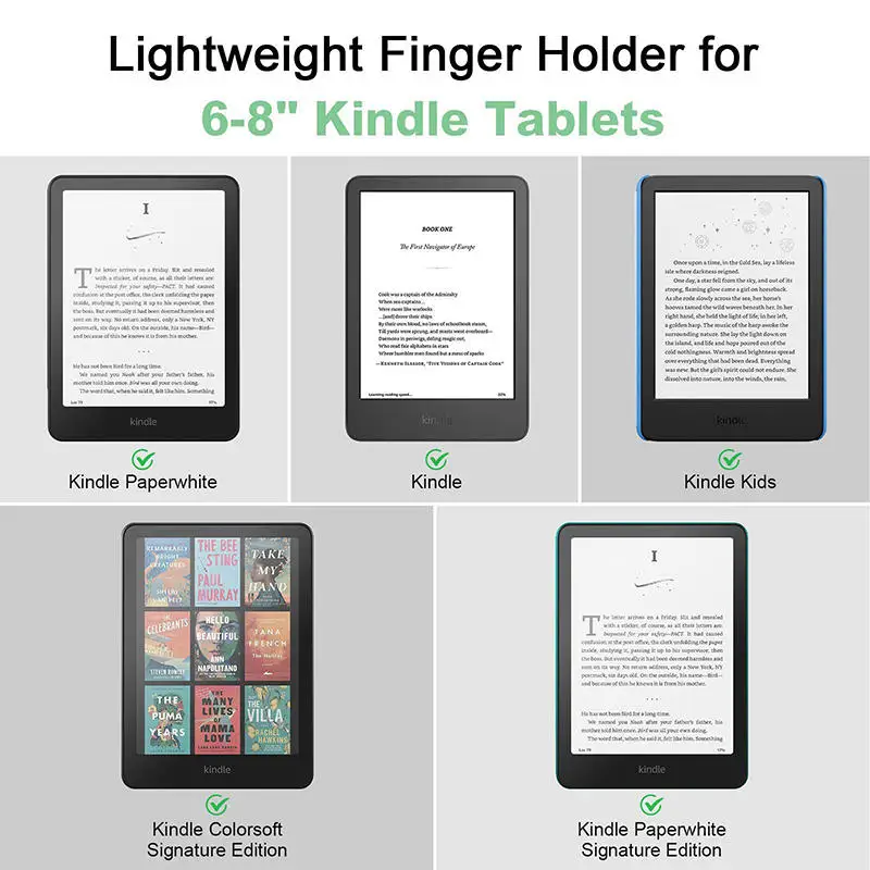 Cinturino da polso in morbido silicone per tablet Comodo supporto leggero per impugnatura da dito Cinghie ad alta elasticità per e-book