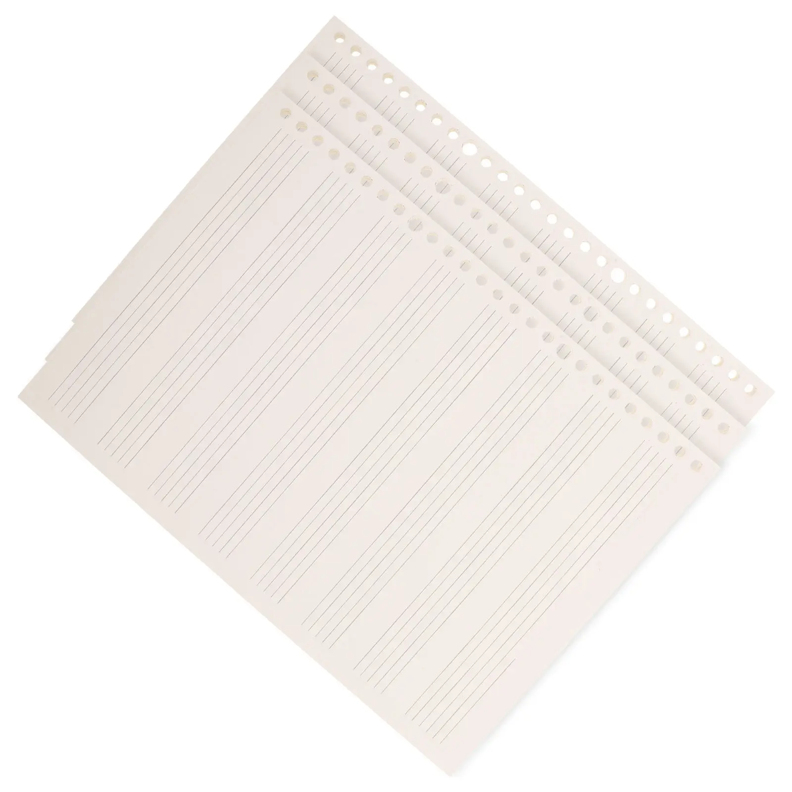 3Pcs Staff Notebook Musical Notation Book Detachable Loose Leaf Guitar Sheet Music Clear Print Manuscript Paper for Practice