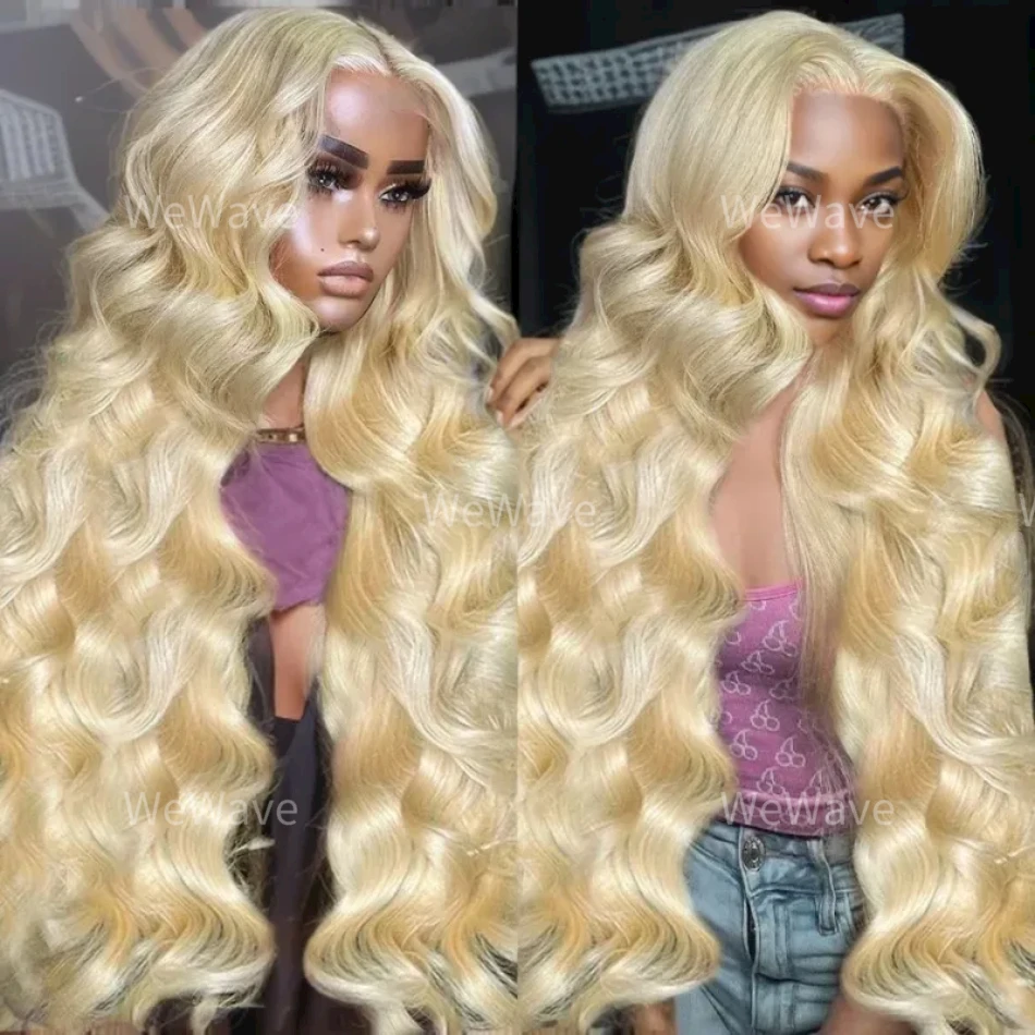 

HD Transparent 613 Blonde Body Wave 13x6 Lace Frontal Wigs Brazilian Colored 13x4 Colored Front Wig Full Human Hair For Women