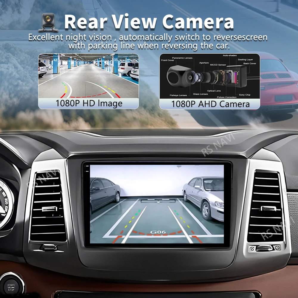 Android 16 For SsangYong Rexton 2017+ Musso 2018+ 2K QLED Android Car Radio Multimedia Video Player GPS 4G CarPlay Stereo