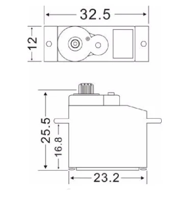 Feetech Digitale Servomotor Metalen Tandwielen 9G Micro 360 Graden Servo voor Educatief Speelgoed Robot Arm Arduino Programmering FT90MR