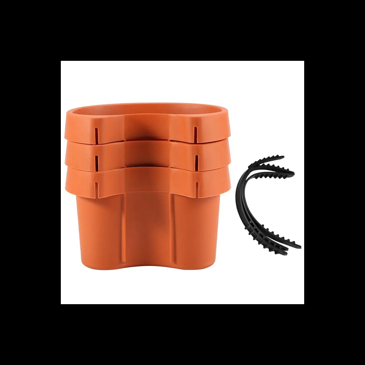 LUCK 3 Pc/Lot Gutter Downspout Garden Flower Pot Drain Pipe Flower Pots Tubs Drain Pipe Garden