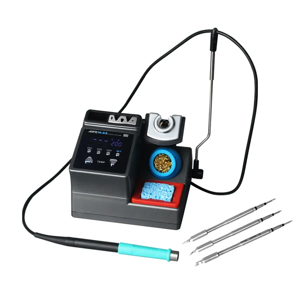 A9 Soldering Station with Soldering Iron Tip C210/C245/C115 Handle for Electronic PCB BGA Welding Rework Station Lead-free
