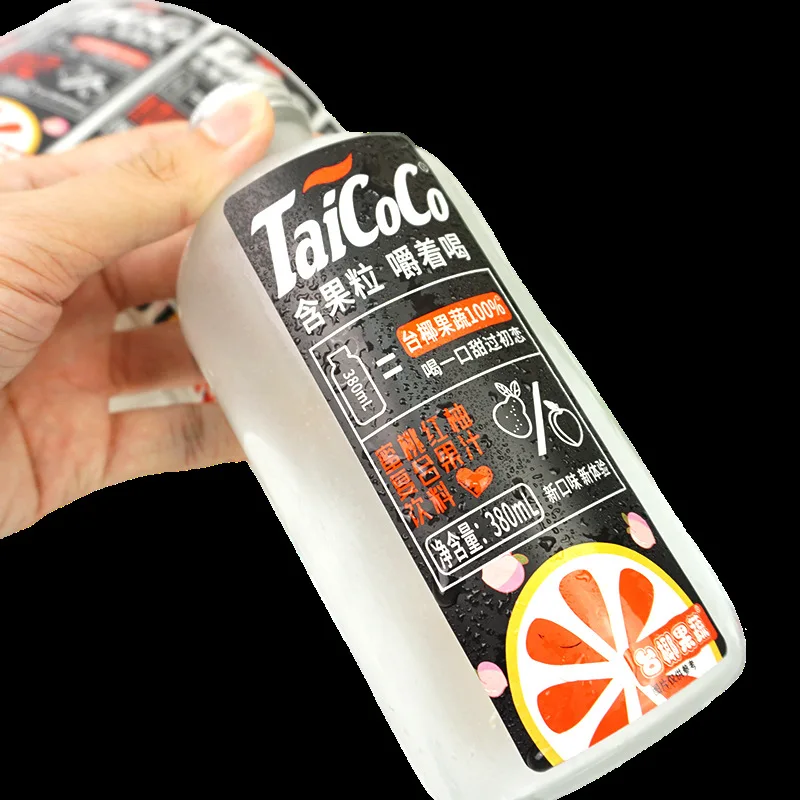 Custom. Beverage Ingredient List Reusable Adhesive Sticker Customized QR Code Transparent Label Printing Factory Direct Sal