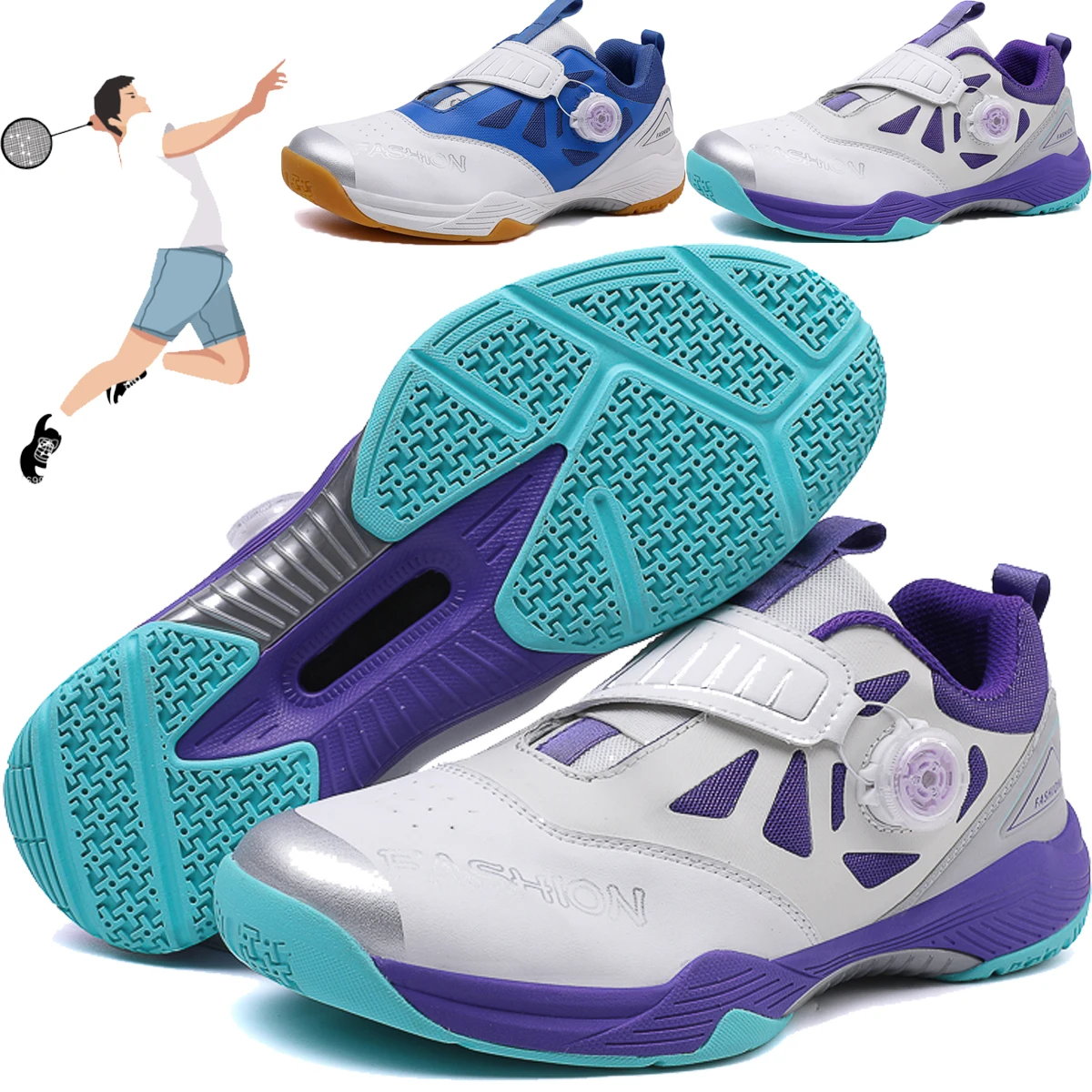 Men's Fashion New Summer Tennis Table  Shoes Training Badminton Sports Running Sneakers Breathable Outdoor Walking Footwear