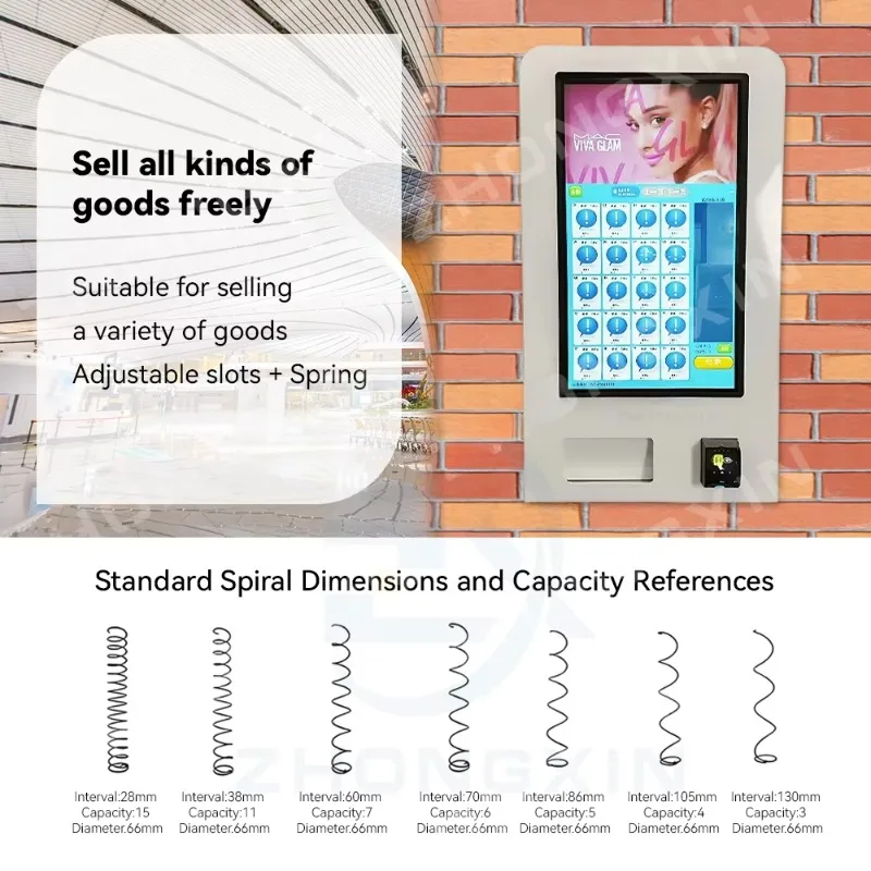 آلة بيع التجميل تدعم بطاقة الائتمان باي بال ودفع الهاتف المحمول وشاشة تعمل باللمس مقاس 32 بوصة #2